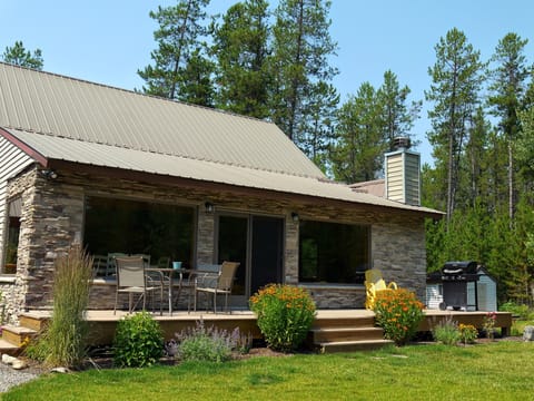 Enjoy a cup of coffee or glass of wine on the front deck