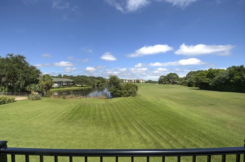 Upstairs Balcony View of the 18th Hole & Lagoon 