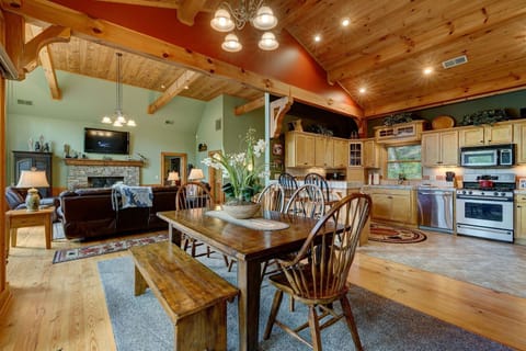 View - Dining / Kitchen and Living Room