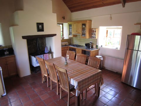 The kitchen of the main house