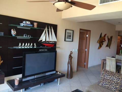 Main Room w/ 50" TV, Bluetooth stereo/CD player, cable, DVD, Roku & Sleeper Sofa