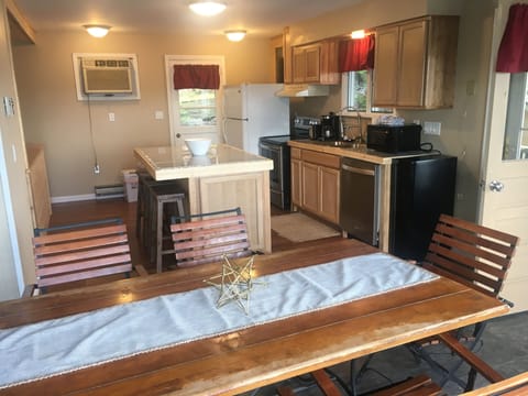 Dining room and kitchen