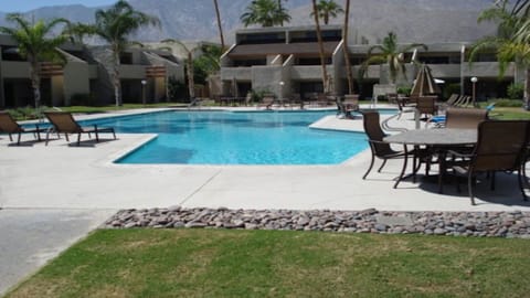 This is one of the largest heated pools in Palm Springs