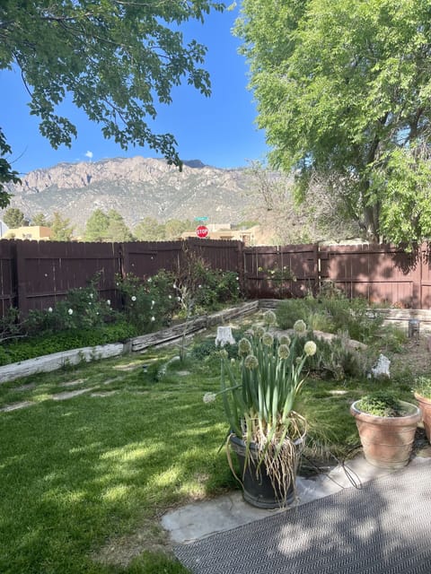 Fabulous view of the Sandia’s from backyard as well as inside home