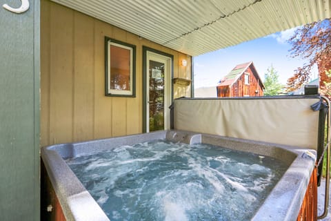 The hot tub is waiting for you!