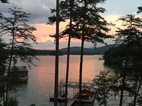 Sunset from the main deck of house