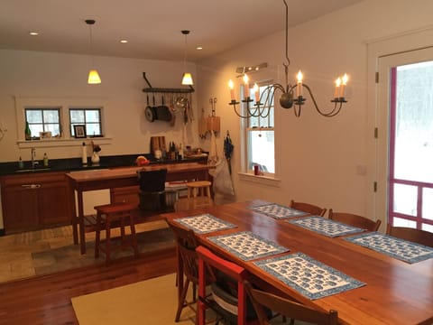 dining room looking into kitchen