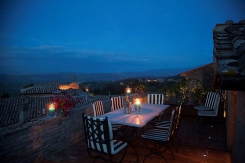 Terrace view southeast at night