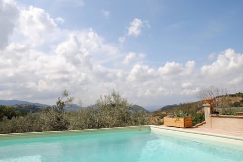 a pool with a view