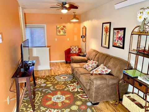 Main Level Living Room as seen upon entering through the front door. 