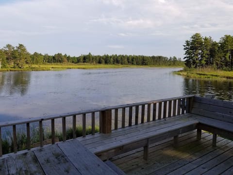 Southwest view of Au Train River from the deck