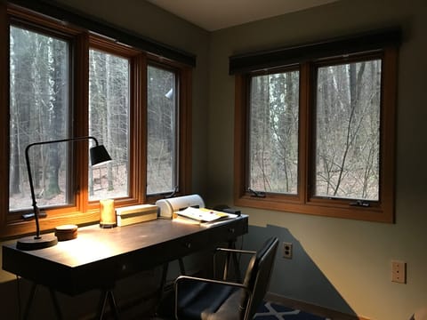 Secluded Mountainside House with Outdoor Sauna, Surrounded by Trees. House in Berkshires