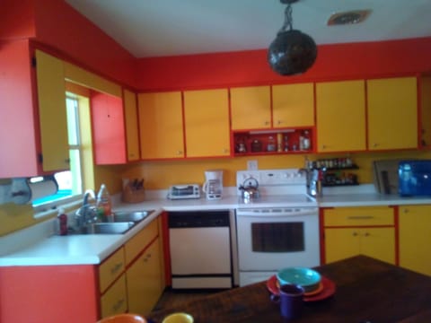 Newly painted kitchen
