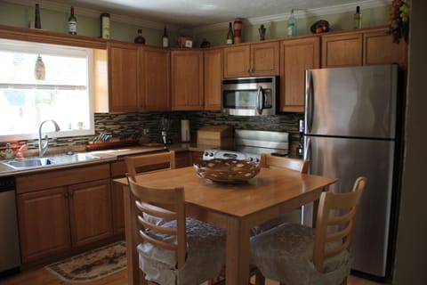 Kitchen - Stainless steel appliances. 