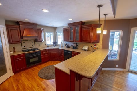 Kitchen with double ovens