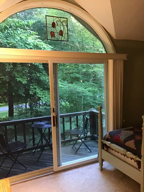 The third bedroom has a nice deck.