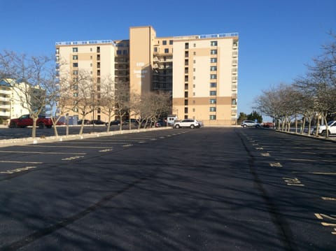 Oceanfront building - exterior is newly painted.  Plenty of parking.