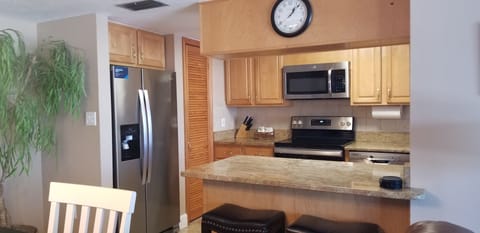 Kitchen with stainless appliances