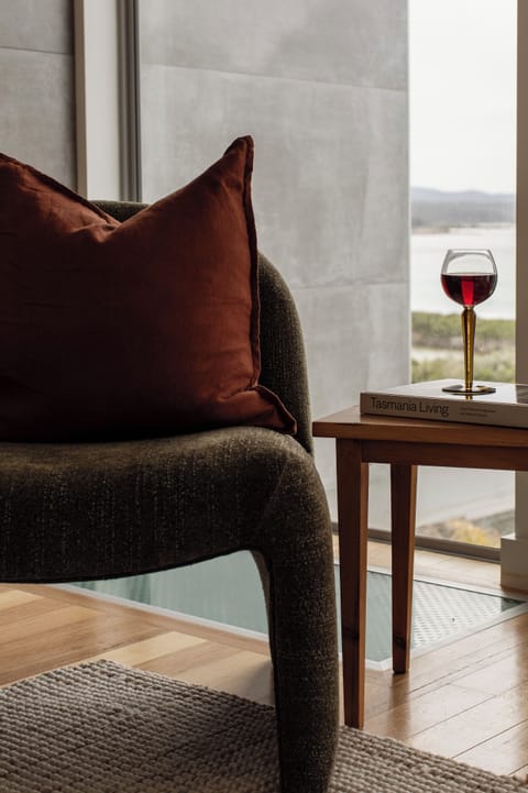 Comfy reading chair in the living room