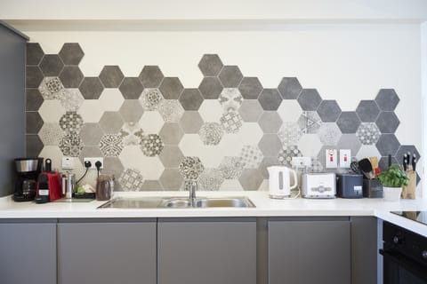 2nd Kitchen with washer dryer, fridge freezer, microwave, oven and hob 