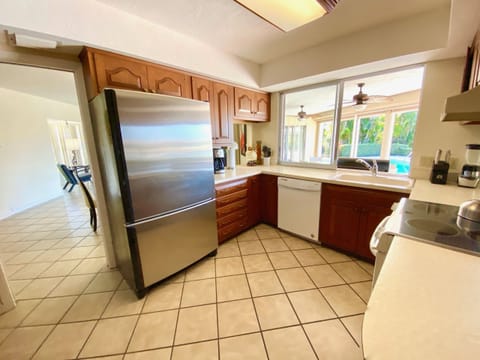 big fridge in the kitchen