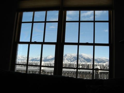 mountain view from living room