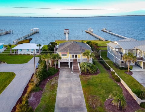 Beautiful Soundfront home with private swimming pool and gazebo on the water