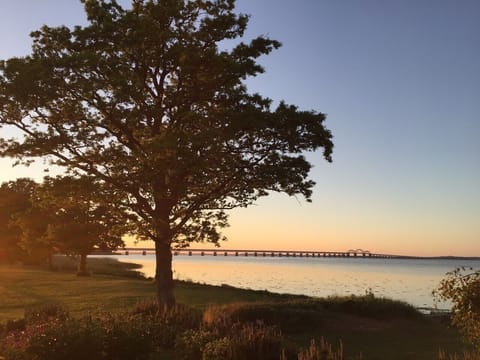 Sunset view from house 