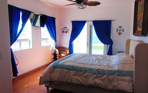 Bedroom looking towards the ocean