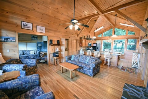 6br/5ba Pet Friendly Blue Ridge cabin rental with mountain view and Hot Tub