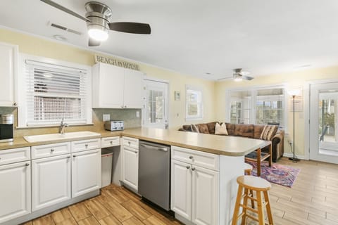 Fully equipped kitchen for prepping meals during your stay.