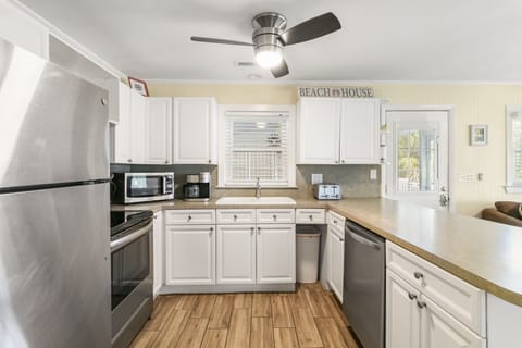 Fully equipped kitchen for prepping meals during your stay.