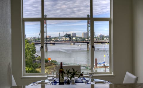 Watch the drawbridge go up and down from the kitchen or dining room.