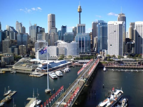 location photo - photo from building rooftop  overlooking Darling Harbour.  