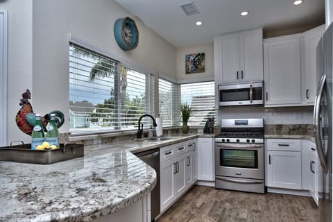 Granite Kitchen with Stainless Steel Appliances
