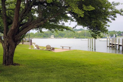 View of the bonfire patio