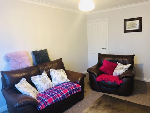 Cozy living area with lovely stove , snuggle up and watch a movie