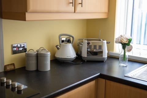 Complimentary Tea, coffee, butter, jam, cereal