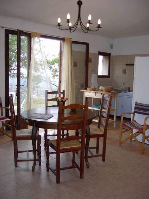 Dining room and living room of the apartment