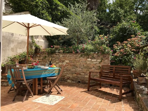 Dining al fresco on the terrace