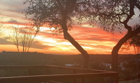 Our back deck offers many pleasantries and a stunning Texas Hill Country view