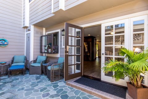 Back Patio with open feel french doors