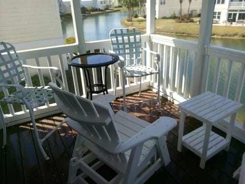 Upstairs Back Porch Screened
