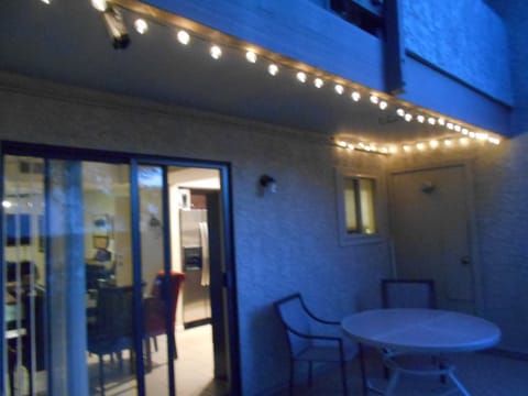 Enjoy your shaded/covered patio day or night