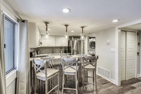 Full Size Kitchen with Bar Seating