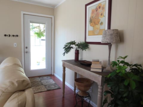Cottage front entry way.