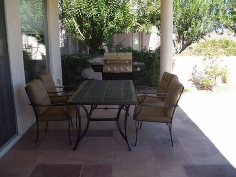 New grill, patio furniture--outside tv, patio ceiling heaters, and fans