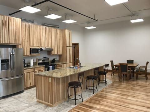 Kitchen and dining area