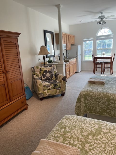 Mini suite with two comfortable queen sized beds.