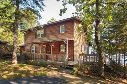 Nestled on an acre of land you have total privacy at your own lake home getaway.